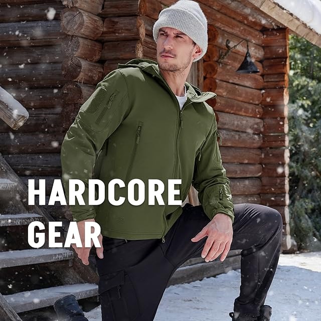 gander mtn Men’s Windproof Softshell Fleece-Lined Tactical Jacket